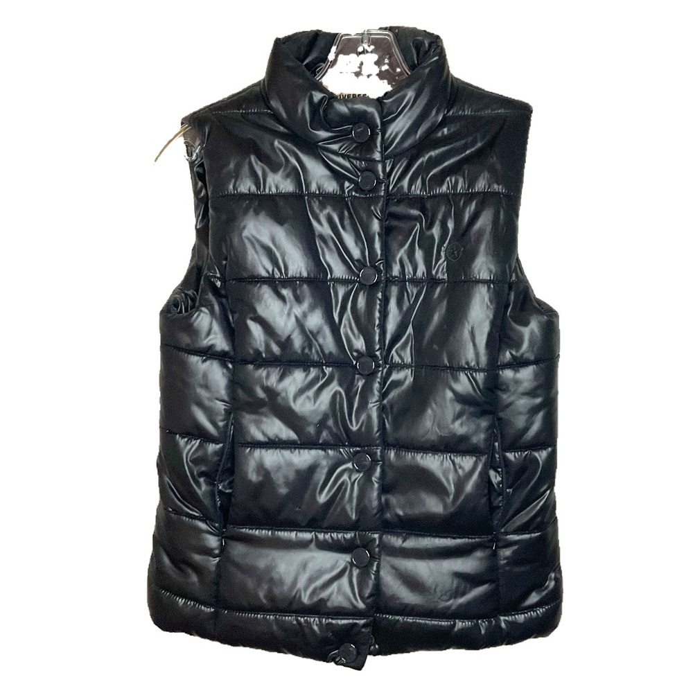 SALE ‼️Y2K Converse All-Stars Black Puffer Vest EUC